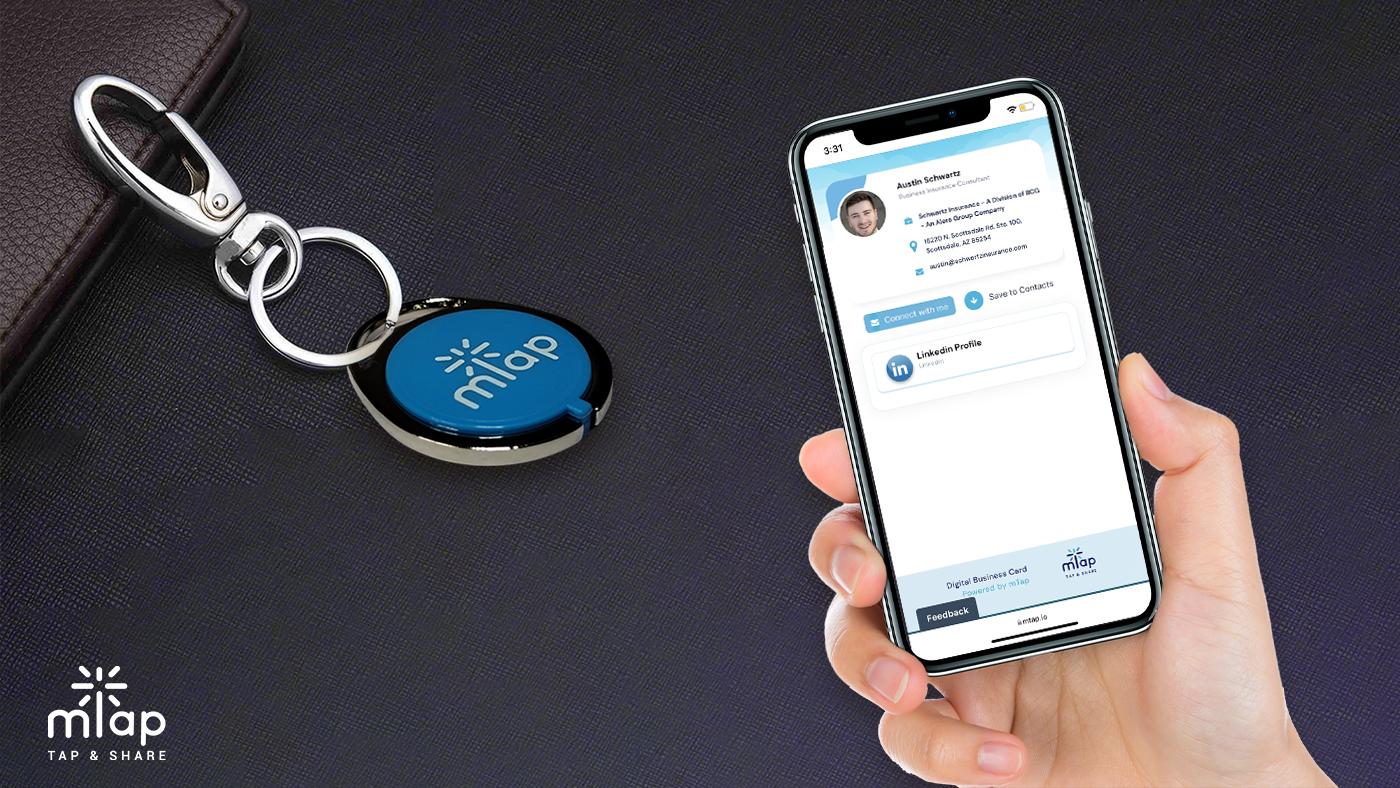 TransferBusiness Details Quickly & Easily With mTap's Digital NFC Key Fobs