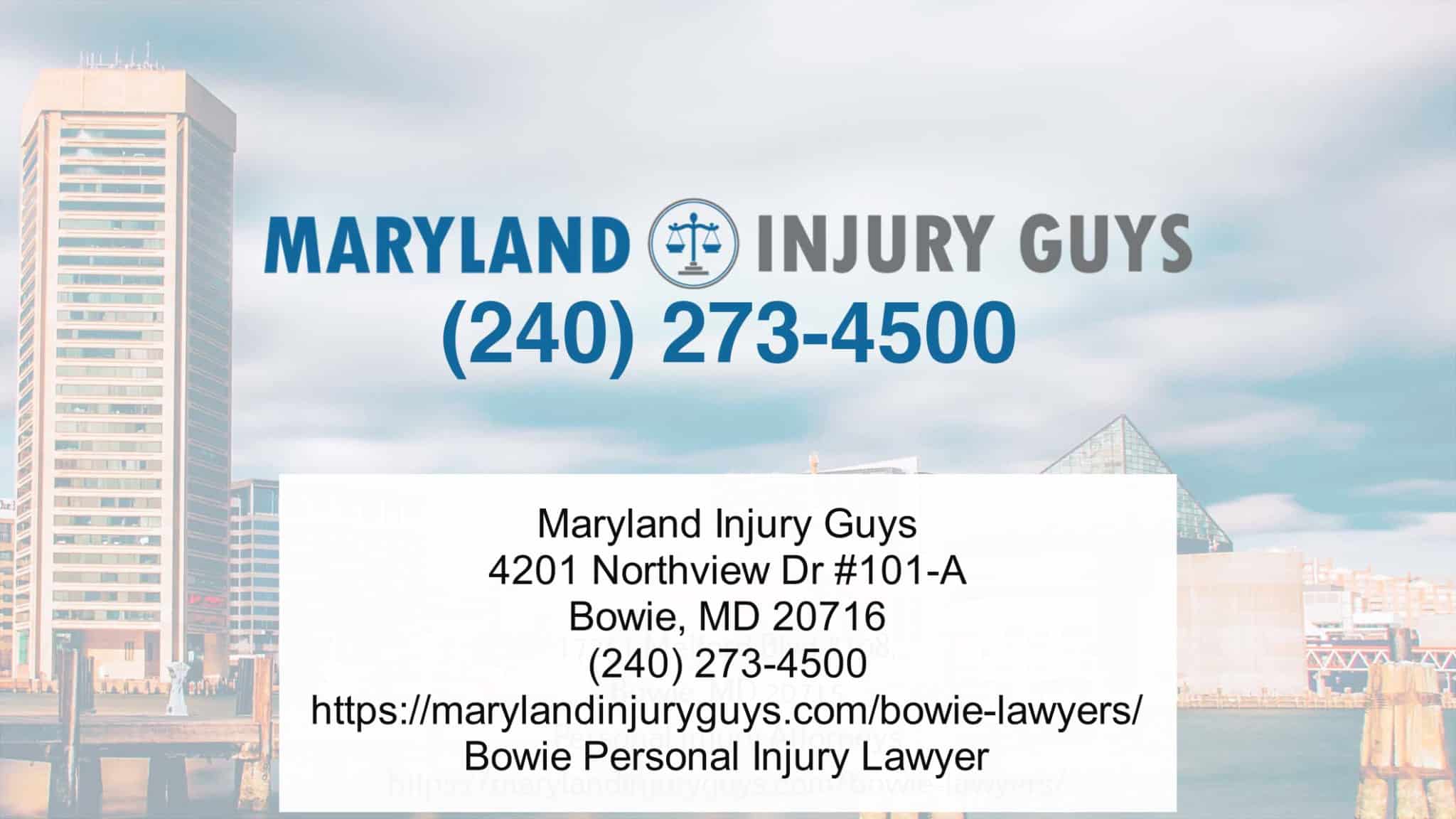 Bowie, MD Personal Injury Attorneys Help Car & Traffic Accident Victims