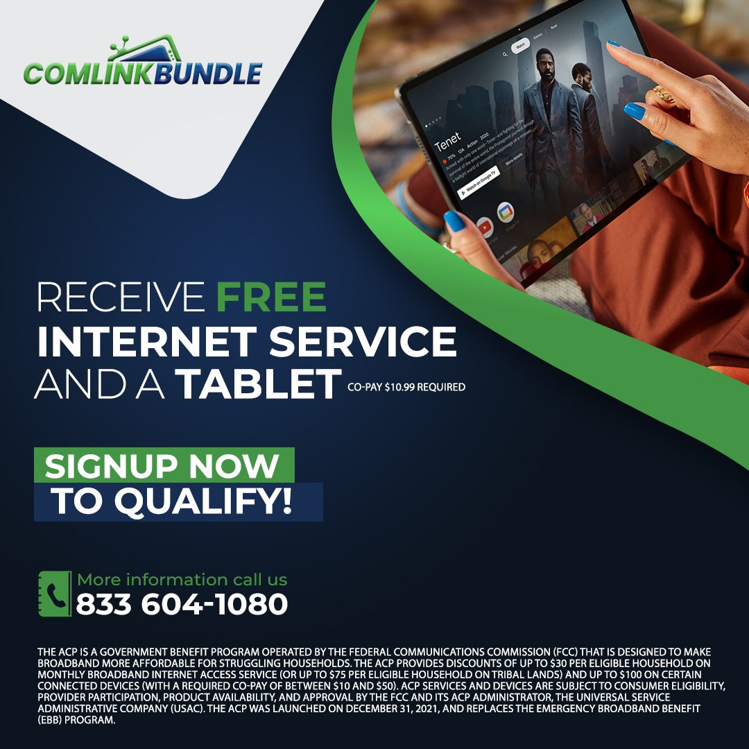 Free High-Speed Internet & Tablet with ACP