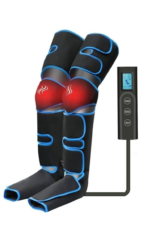 Say Goodbye to Aches and Pains with Leg Compression Therapy & Massager Wrap