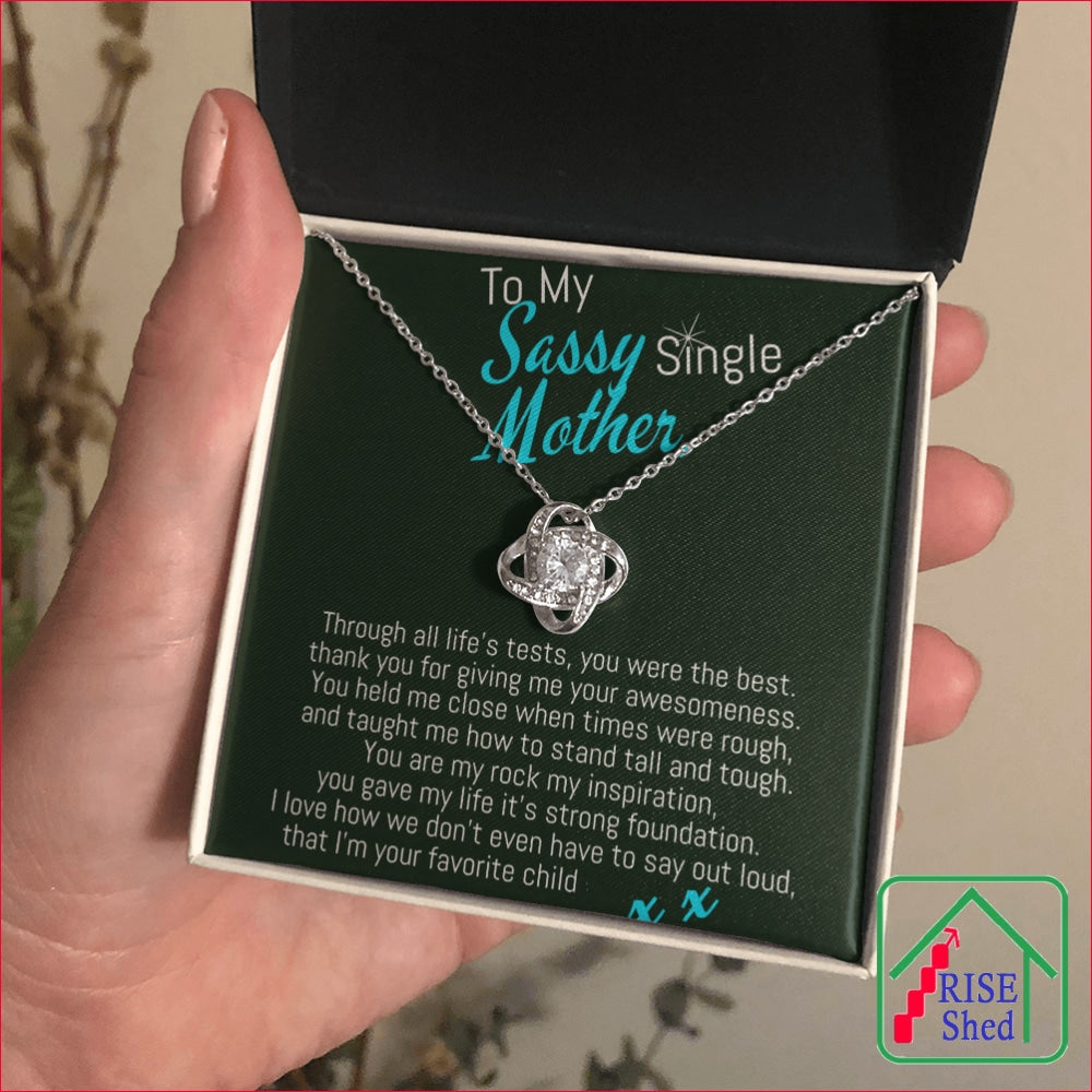 Get A Mother's Day Pendant For Your Sassy Single Mom | Cubic Zirconia Necklace