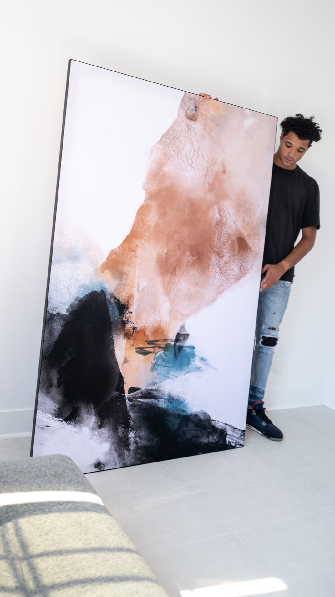 Get An Oversized Large Abstract Print For Your Room With Interchangeable Artwork