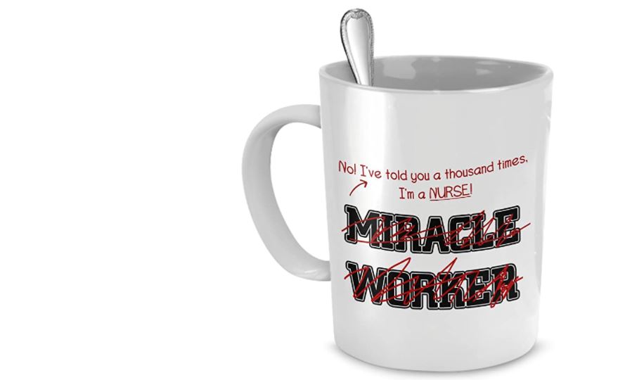 This Personalized White Mug With A Funny Message Is The Perfect Gift For Nurses