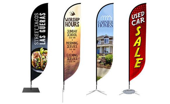 Get Full-Color Custom Cut Vinyl Feather Ad Banners From This Top US Sign Printer