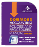 MS Word Templates For Accounting Policy Procedure Manuals & Revenue Control