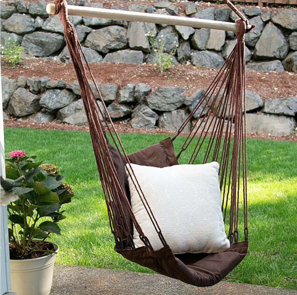 Make Your Camp Site Cool & Relaxing With A Portable Hammock Cotton Swing Chair