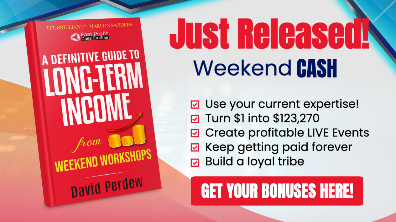 NEW Case Study Shows How To Generate Stable 6-Figure Income From Weekend Workshops and Seminars