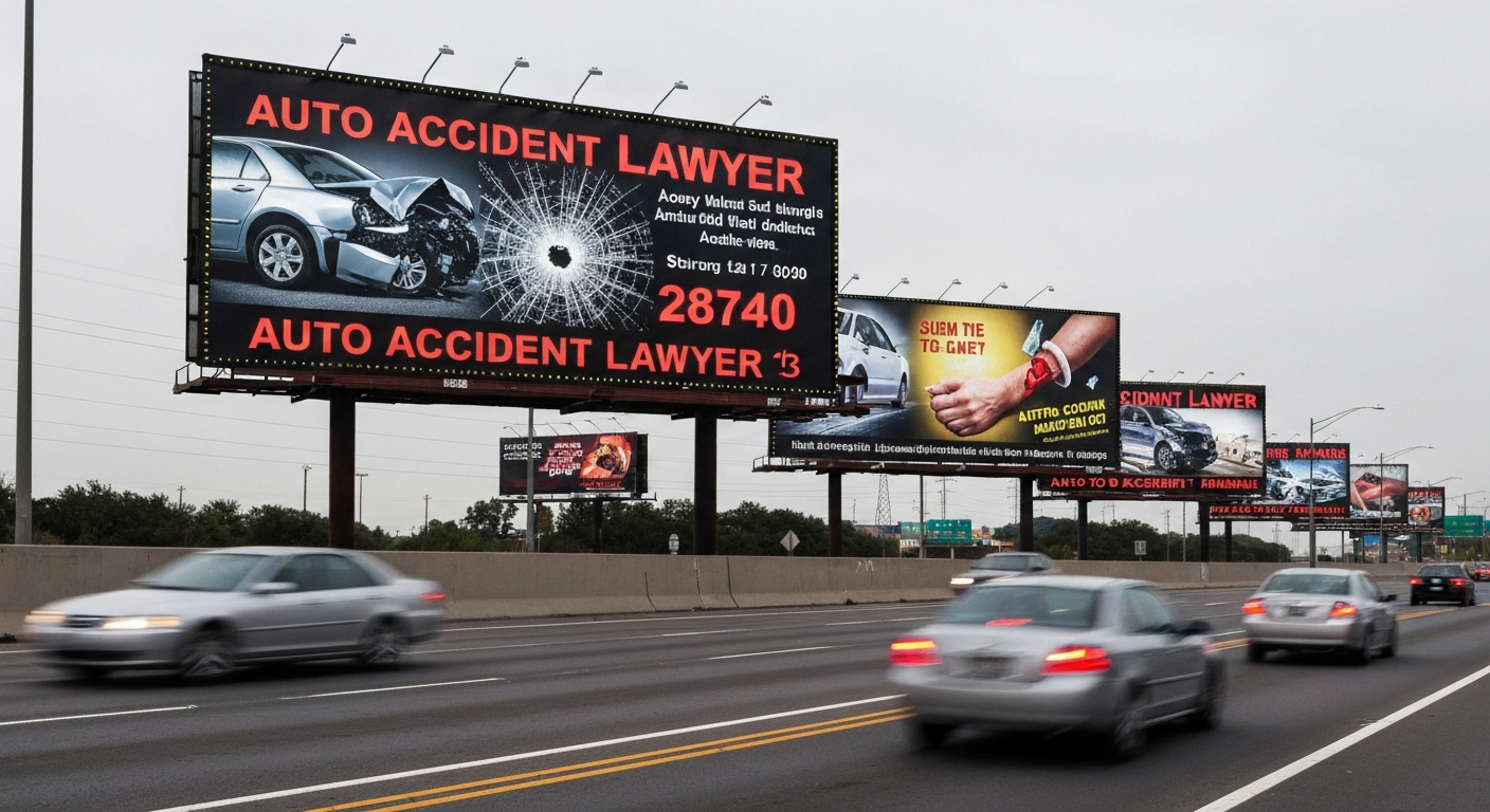 Why Auto Accident Billboards Fail: The Search Moment Takeover