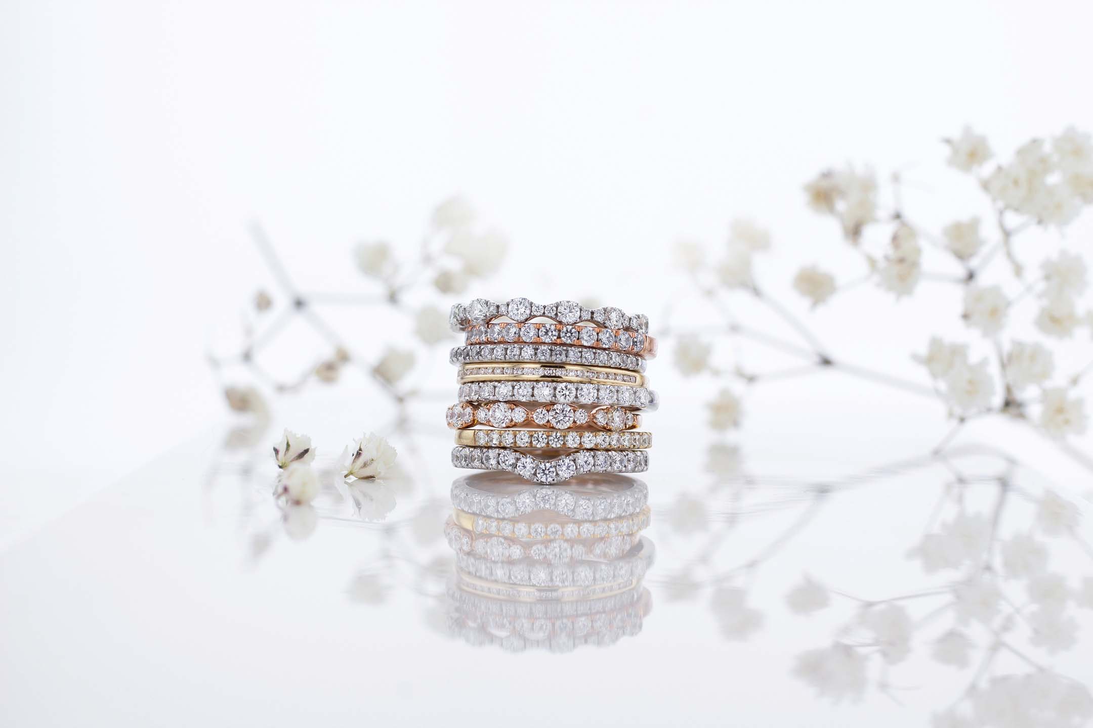 Premium Diamond Retailer Launches Sparkling Stackable Wedding & Bridal Band Sets