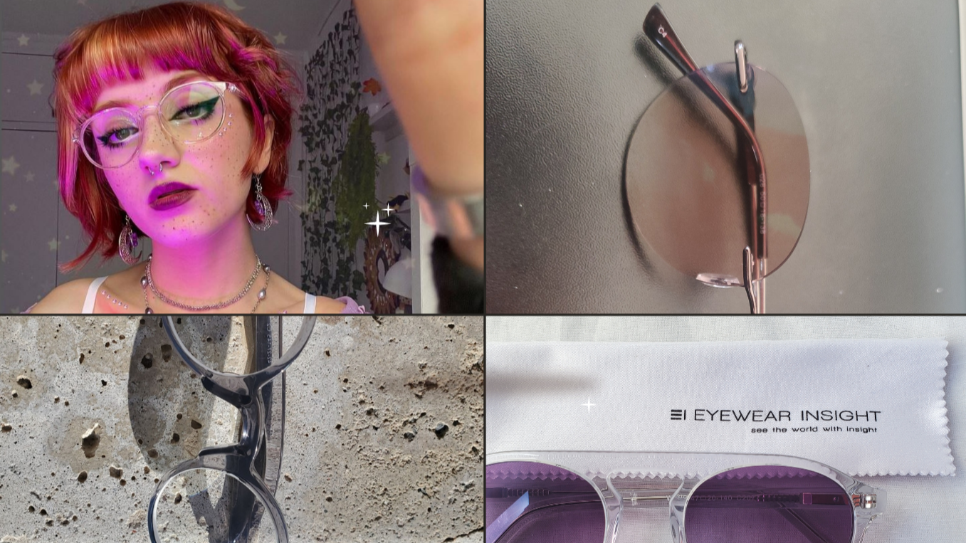 Get Trendy Full Rim Clear Round Glasses With Prescription Lenses & TR-90 Frame