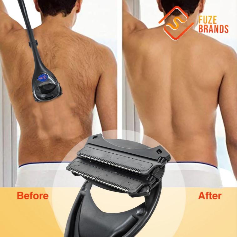 Remove Unwanted Back Hair: Top Long-Handled Body Shaver With Detachable Head