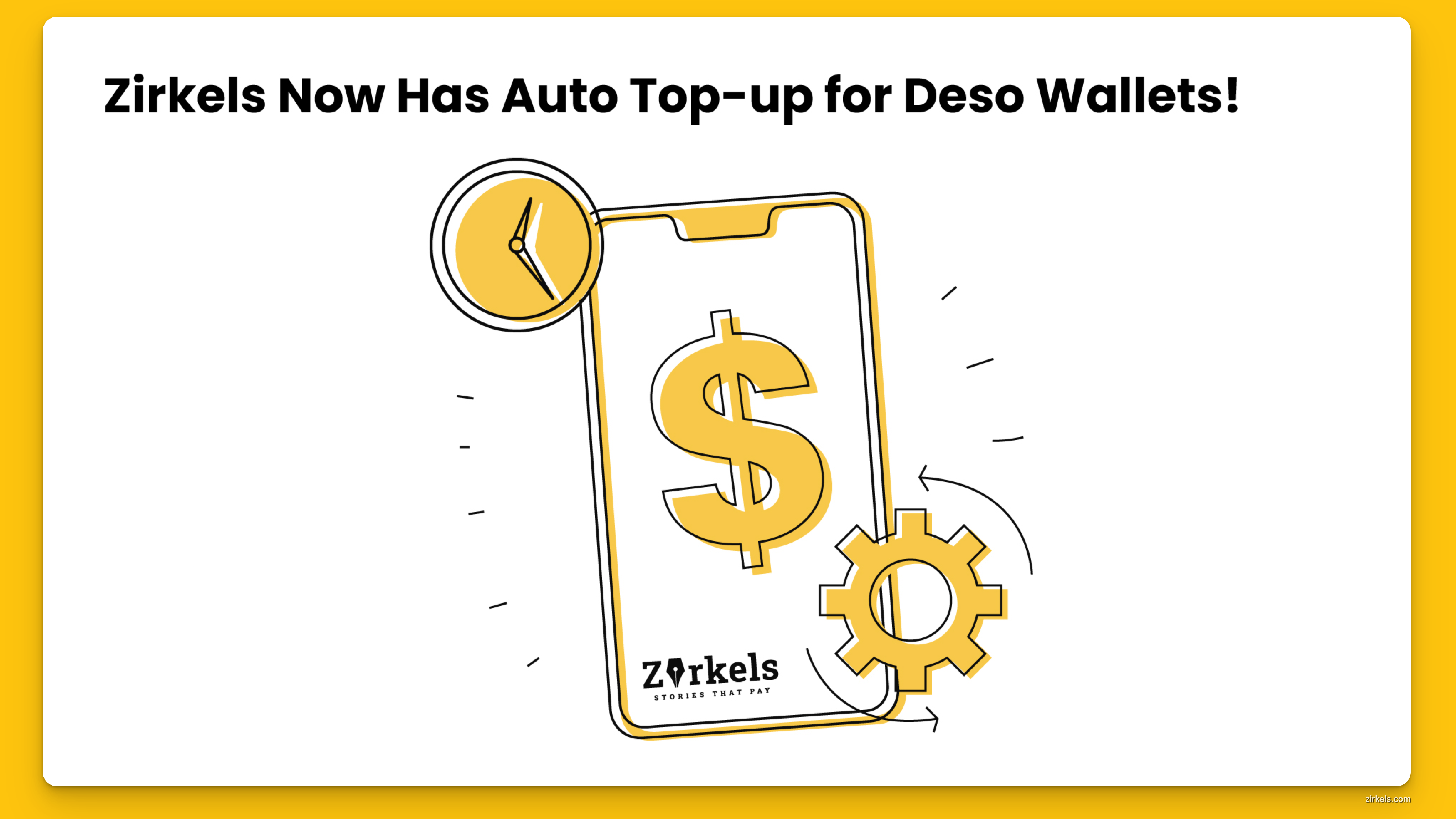 Keep Your Deso Wallet Topped Up on Autopilot Thanks to Zirkels!