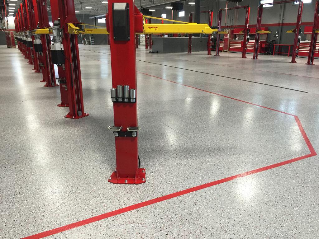 Get Color Flake Industrial Epoxy Concrete Floor Coatings With Best Boston Expert