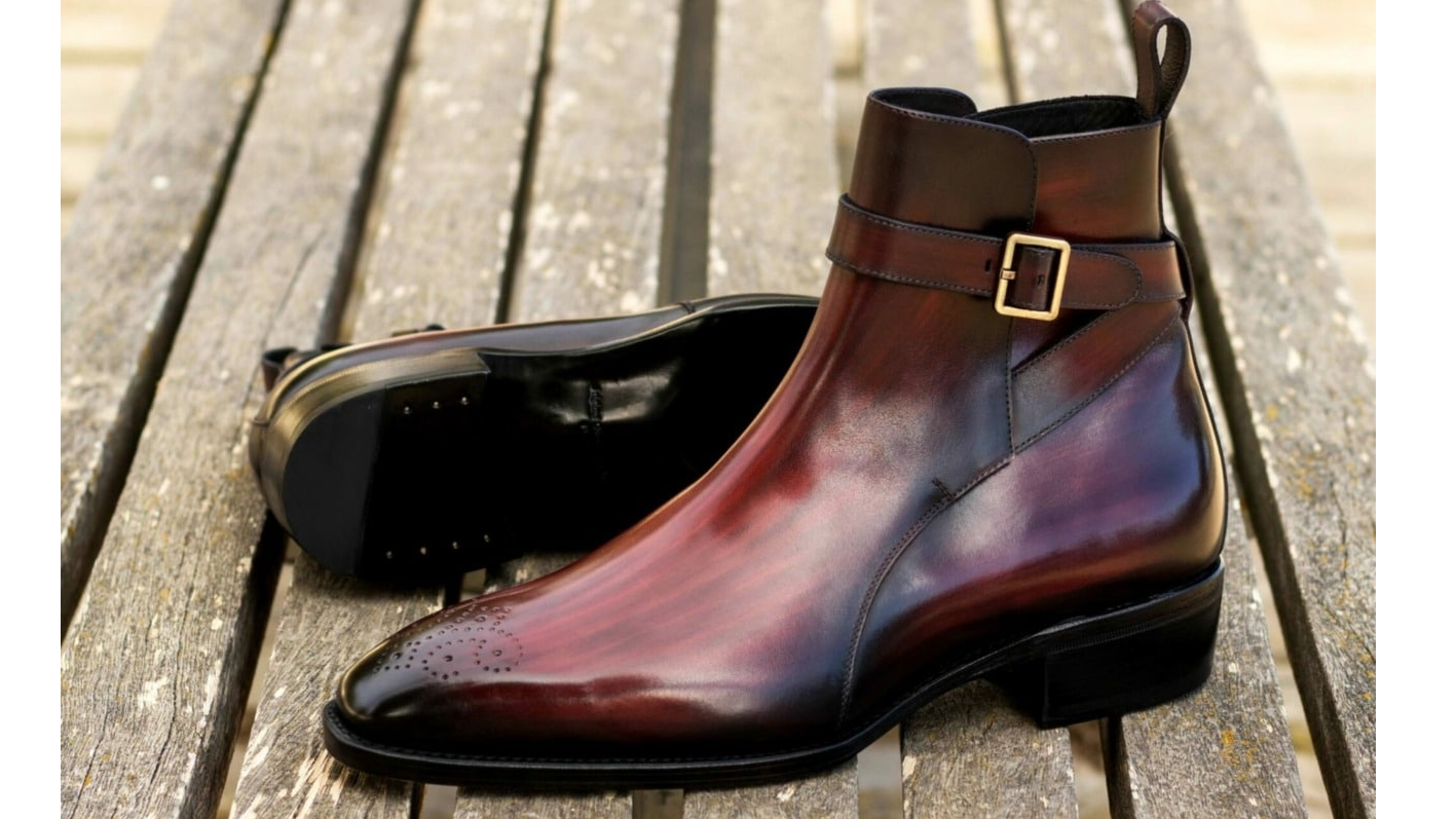 These New Handcrafted Men’s Custom Burgundy Jodhpur Boots Are Made In Spain