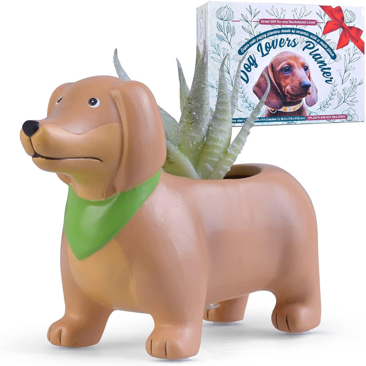 Get This Cute Dachshund Planter Pot Gift For Weiner Dog Lovers & Cactus Fans