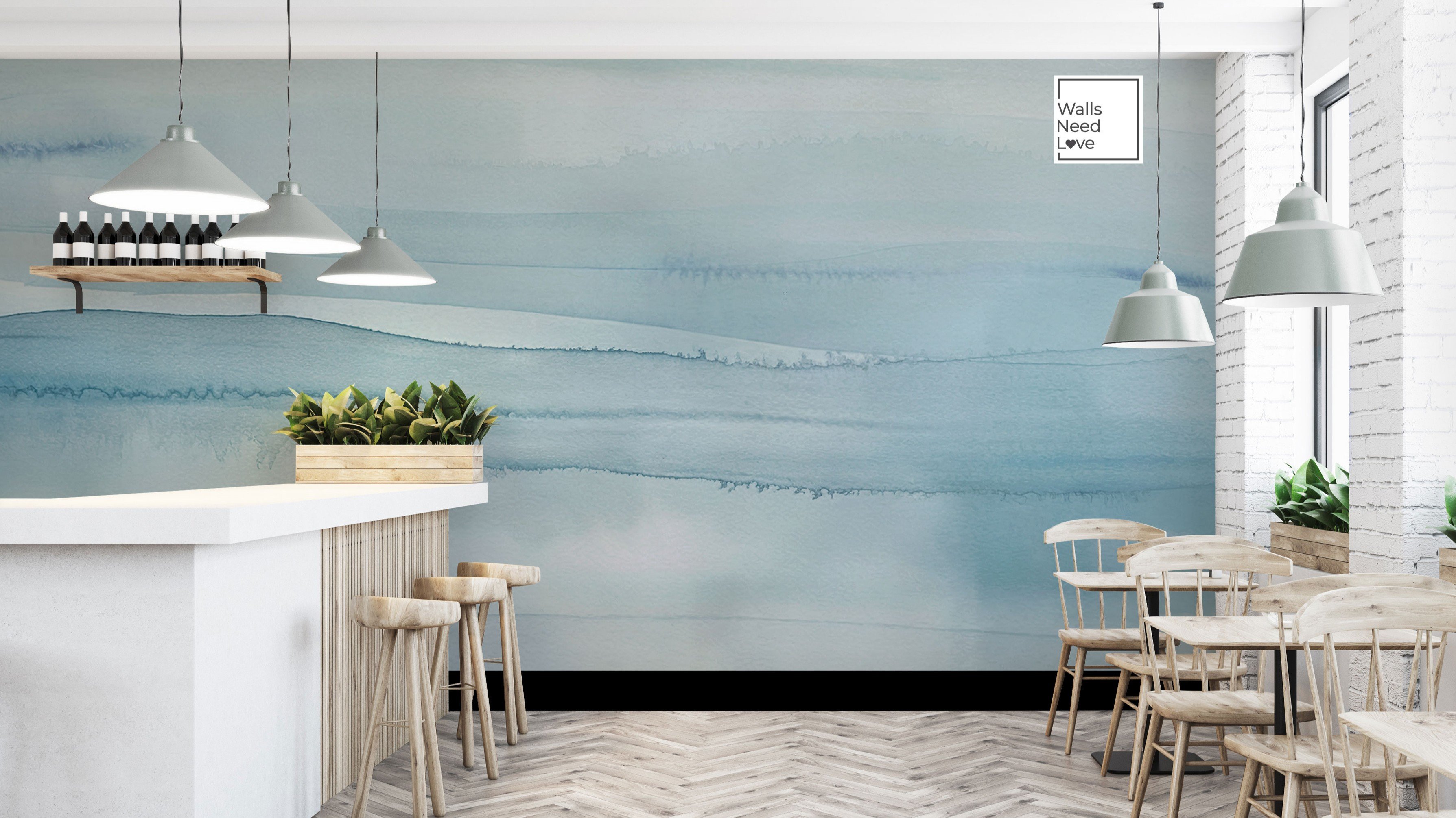 WallsNeedLove’s New 'Watercolors' Collection - Removable Wallpaper Art!