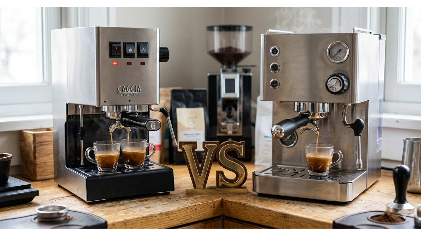 Gaggia Classic Pro vs Turin Legato: Thermal Mass vs Digital Control