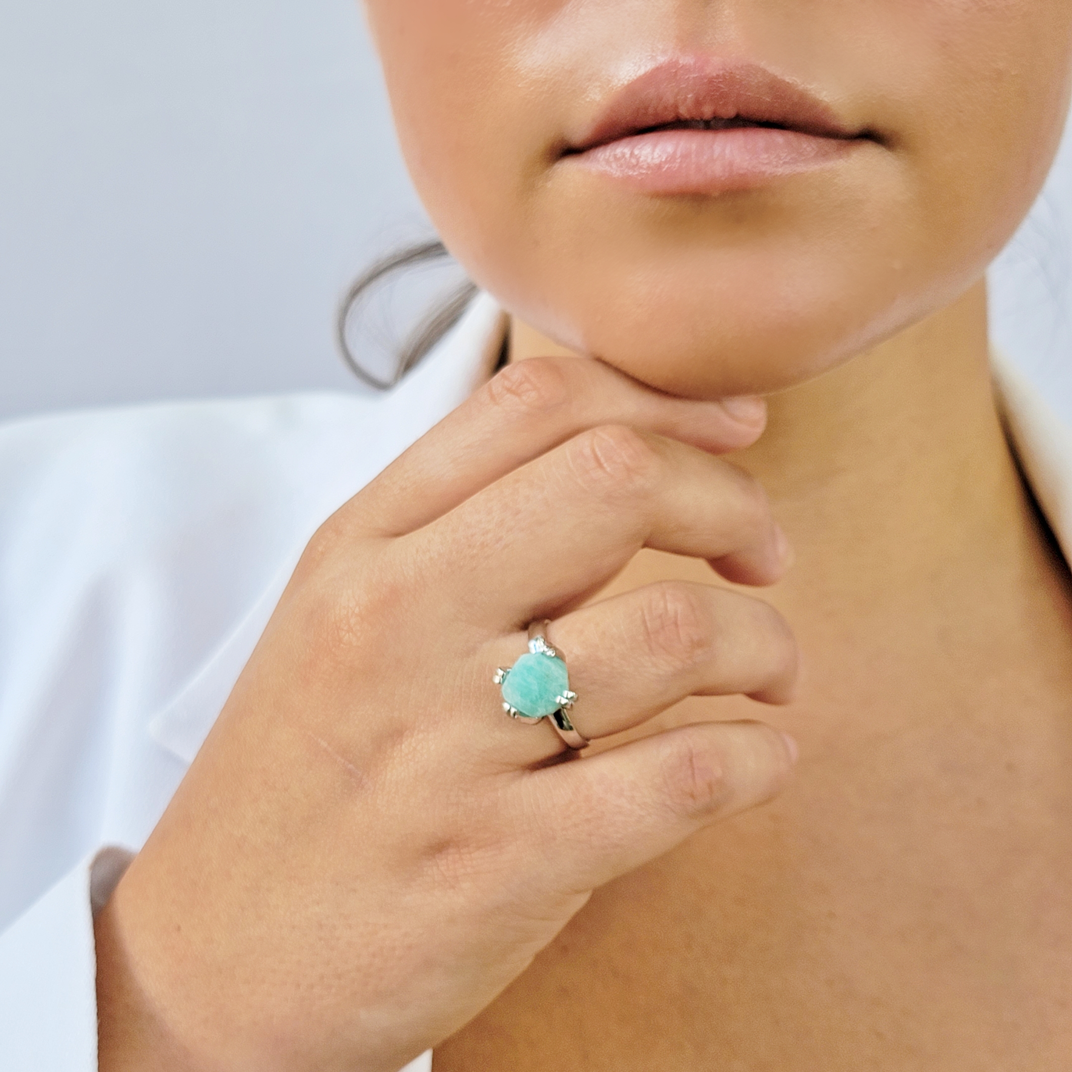 Beautiful & Energetically Charged Real Amazonite Crystal Jewelry Fights Anxiety