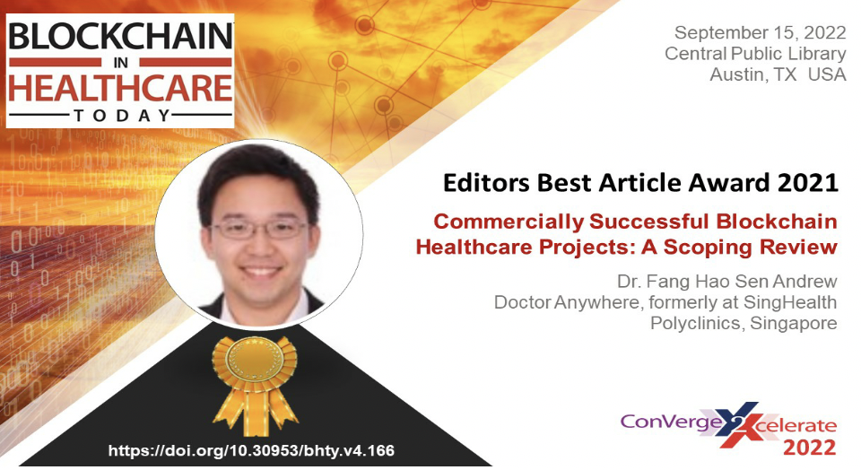 Dr. Hao Sen Fang Andrew to Receive BHTY Award.