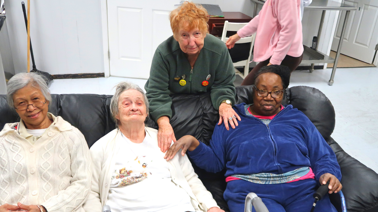 Fun daycare for the elderly so they don't get bored when you're busy