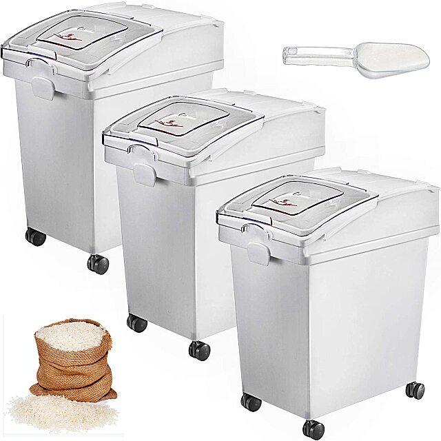 Get The Best Bins For Rice, Flour & Grain Storage In Commercial Bakeries
