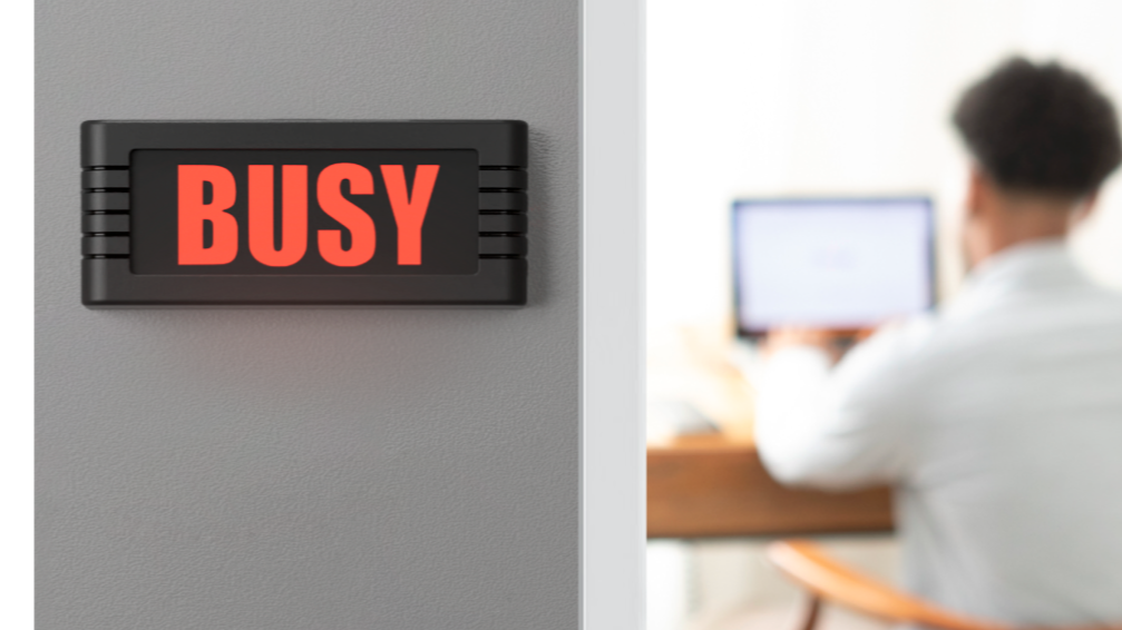 Improve Remote Work Productivity With Smart LED Door Sign To Signal You're Busy